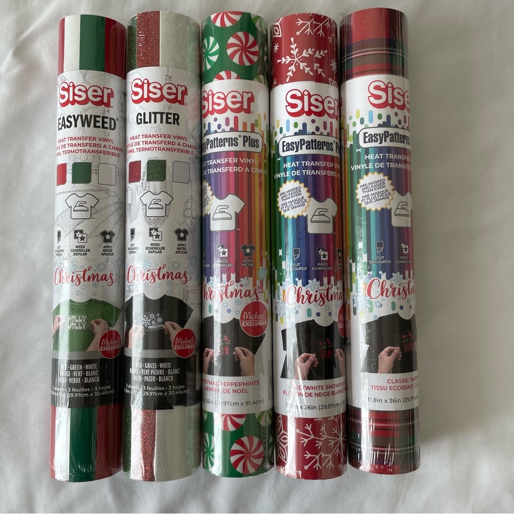 Siser Christmas pattern heat transfer vinyl bundle
